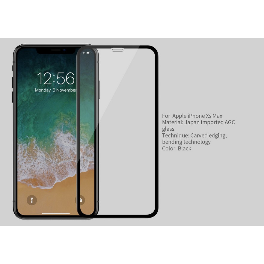 Miếng Dán Cường Lực Nillkin 3d Cho Iphone Xs Max 6.5 Inch