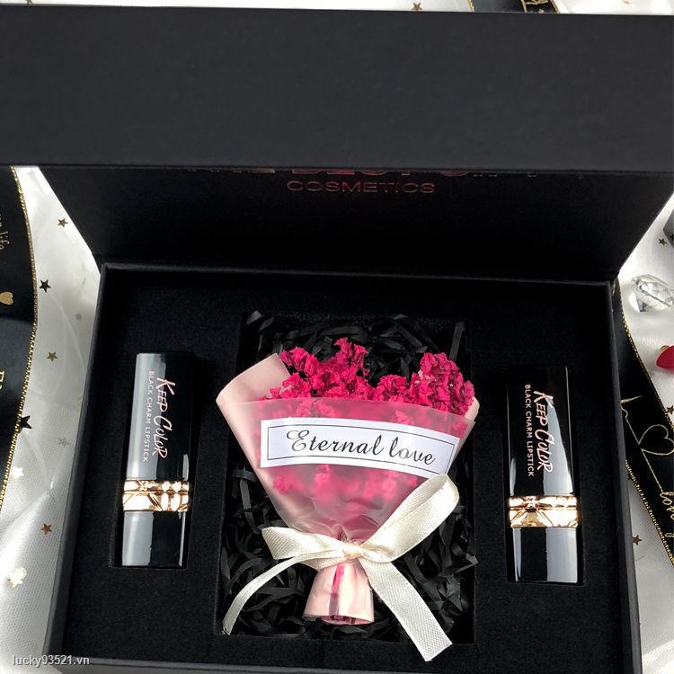 Set son môi làm quà tặng cho bạn gái cho dịp lễ tình nhân / giáng sinh Tanabata 520