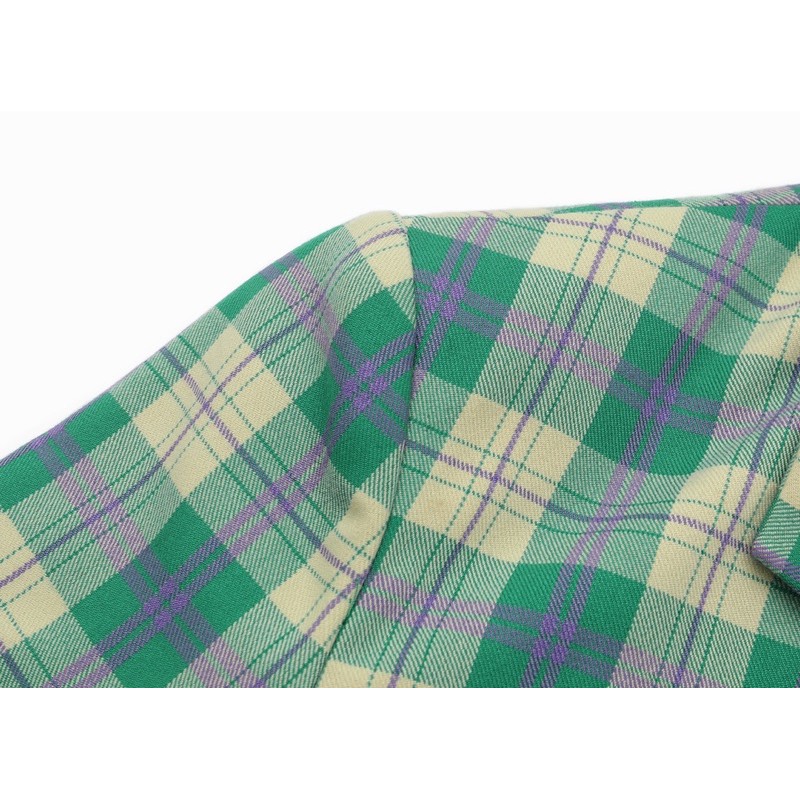 Áo vét blazer thắt eo kẻ caro tqxk