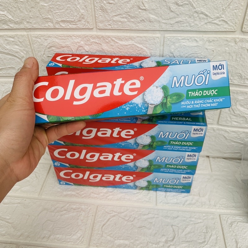 Kem đánh răng colgate Muối Thảo Dược 225g,Nướu &amp; Răng chắc khỏe, hơi thở thơm mát