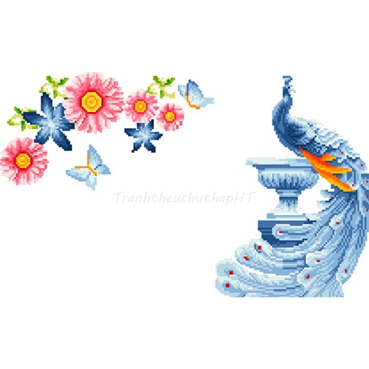 Tranh đính đá, Tranh thêu chữ thập 3D Đồng hồ Phú Quý Cát Tường LV190, LV3125 - tự thêu, tự đính | BigBuy360 - bigbuy360.vn