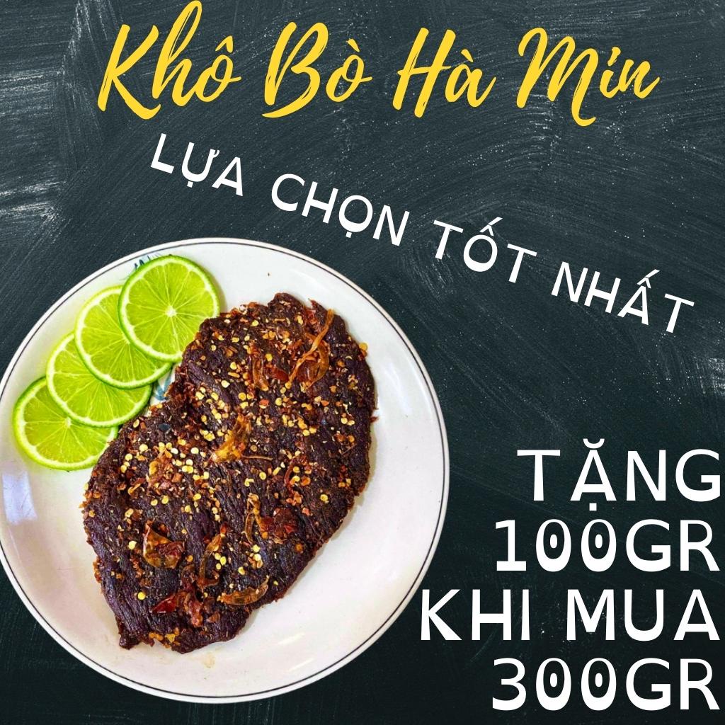 Khô Bò Miếng Mềm Khô Bò 300gr Loại Đặc Biệt Làm 100% Từ Lõi Thăn Bò Chất Lượng Không Chất Bảo Quản Hà Min