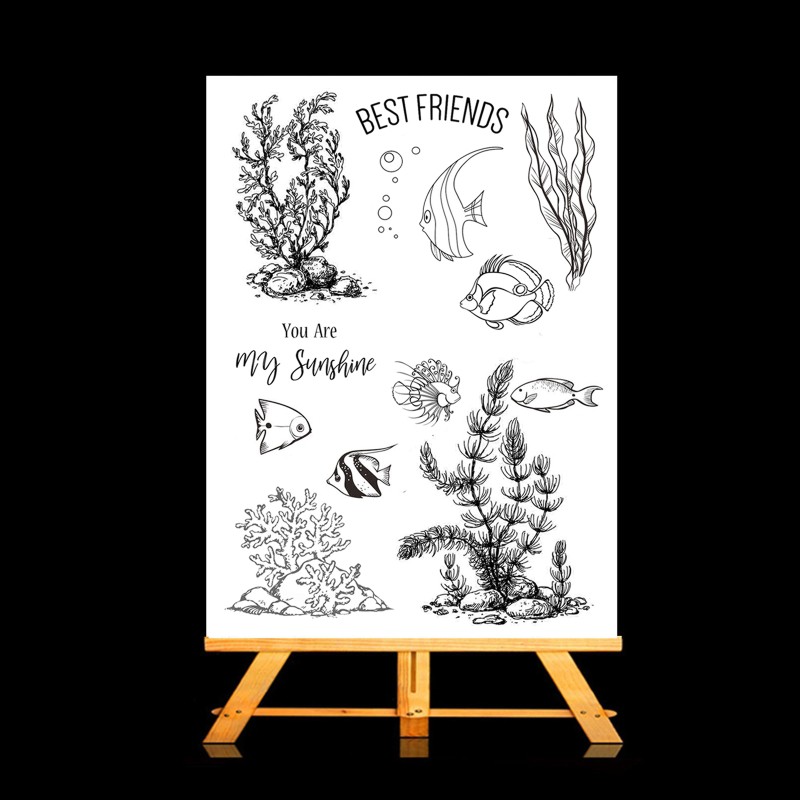 Con Dấu Silicon Trong Suốt Họa Tiết Xinh Xắn Dùng Để Trang Trí Thiệp