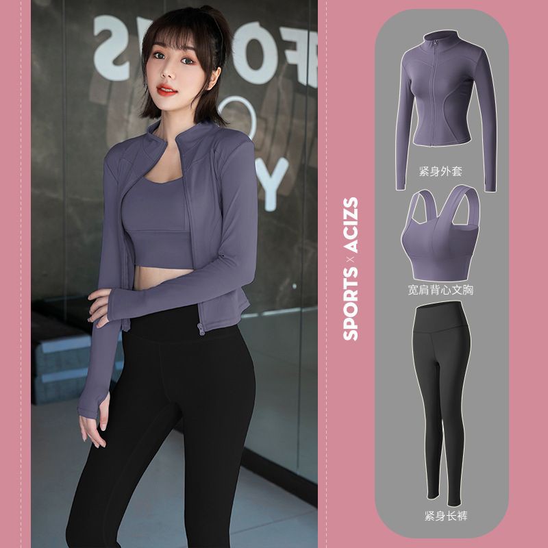 Set đồ tập gym,  yoga skinny 3 món mùa hè