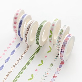 Washi tape trái tim 7mmx10m (6)