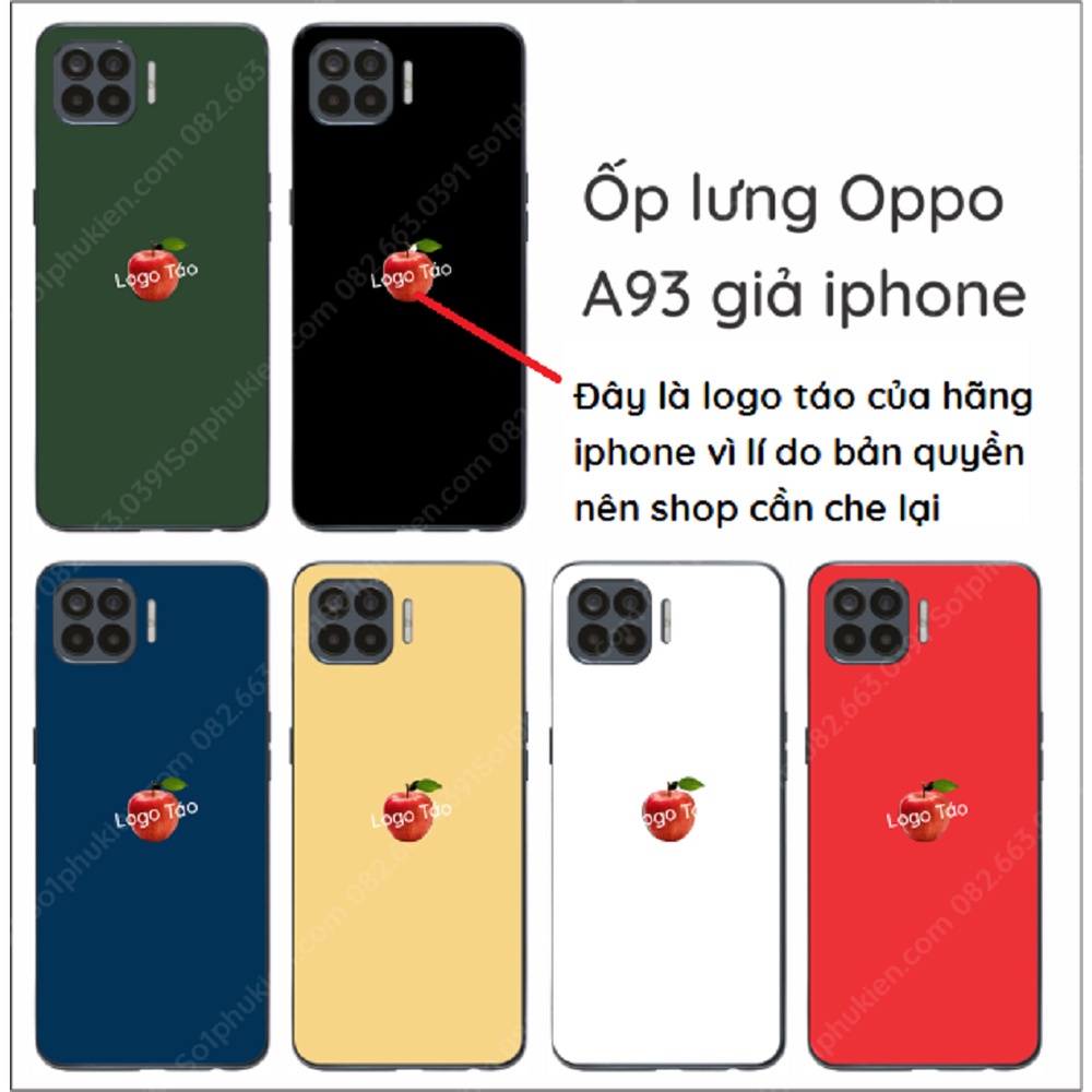 Ốp lưng ép kinh giả Iphone Oppo A93 (4G), Oppo a53 (4G), A53s (4G), Oppo a73 (4G)