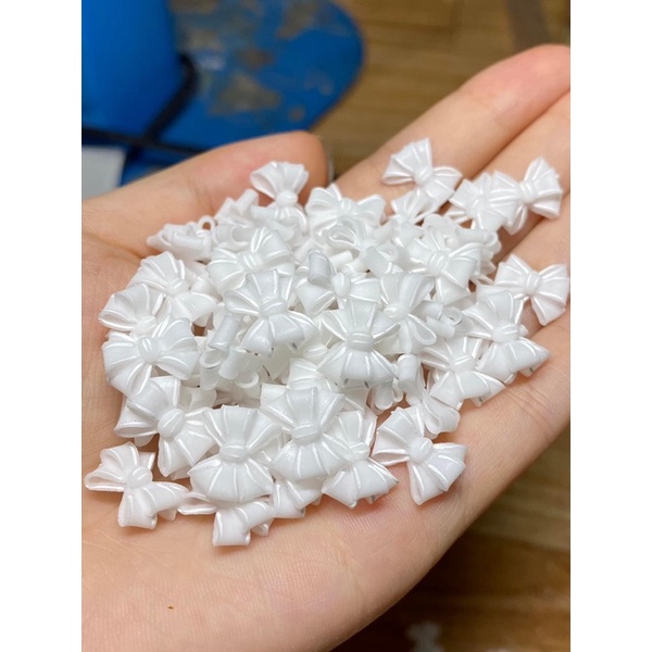 Nơ Bột Nail- Nơ Kẻ Viền