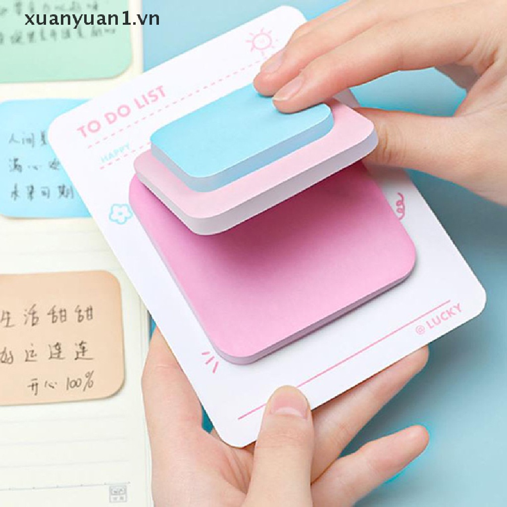 Bộ 90 Tờ Giấy Ghi Chú 3 Màu Sắc