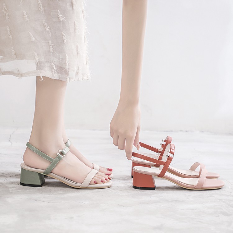 Giày sandal quai bản gài hậu 5p