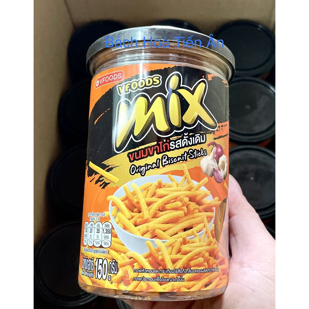 Bánh que MIX Biscuits Sticks Thái Lan Lon Pet 150g -Sang trọng Tinh tế