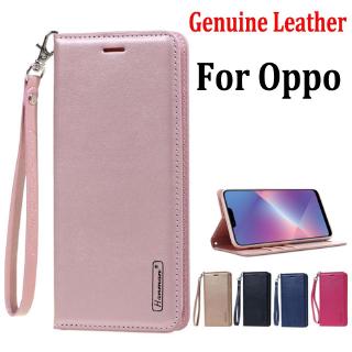 OPPO Reno 12 Pro 5G /Reno 11F /11 Pro A79 A38 Reno 10 Pro+ A58 A78 A98 Reno 8T 5G A17k A17 A77s Reno 8 Z/8 Pro A57 A96 Reno 7/7 Z A76 A95 Find X5 Pro A55 Reno 6/6 Z Pro A16 A74 A54 A15s Vỏ nắp gập bằng da Cattlehide chính hãng Vỏ bọc điện thoại sang trọng