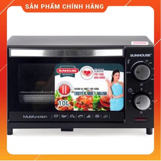 Lò nướng 10L Sunhouse SHD4210 đen -Giá Tốt - Hàng Chính Hãng - Bảo Hành 12 Tháng