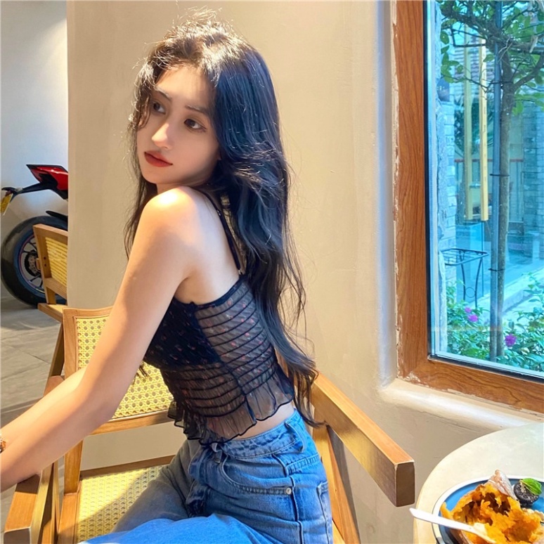 Áo lót nữ, bra ren,voan lụa hoa nhí chun lưng sang chảnh co giãn tốt nội y xanh chất cực đẹp, sang chảnh, đồ lót