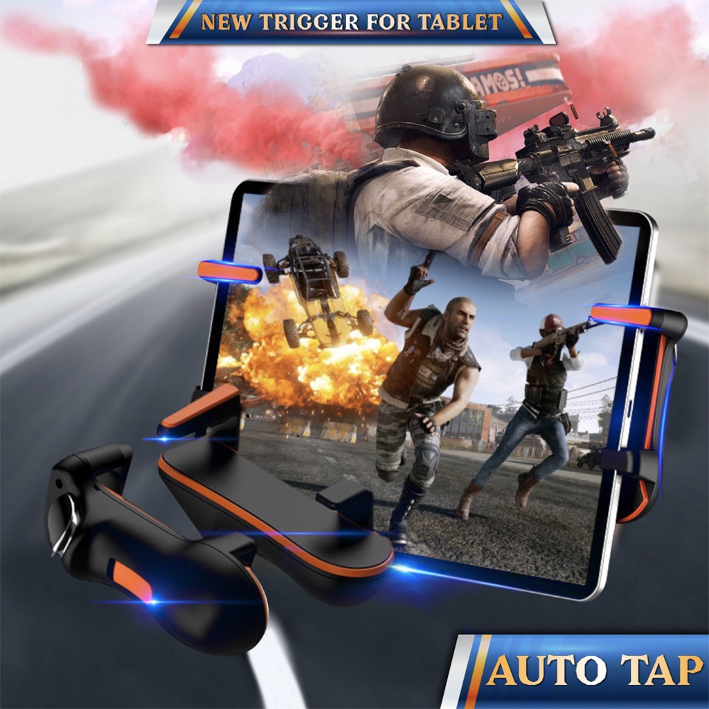 Tay Cầm Tablet có chế độ tự động Auto Taps cho tablet táo,tablet chơi game mobile PUBG, M,ROS,FreeFire.