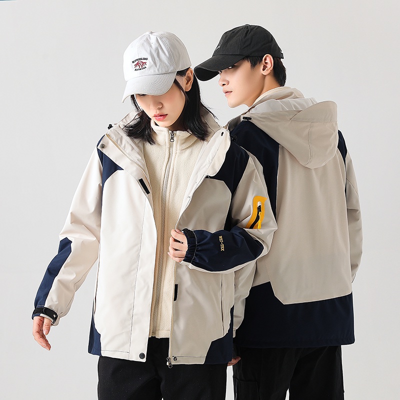 Áo Khoác Chống Gió Chống Thấm Nước Thời Trang Leo Núi Cho Cặp Đôi