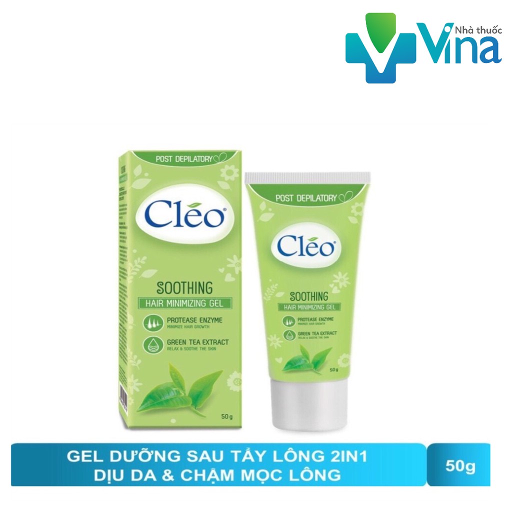 Gel làm dịu da sau tẩy lông Cléo - giúp chậm mọc lông 50g