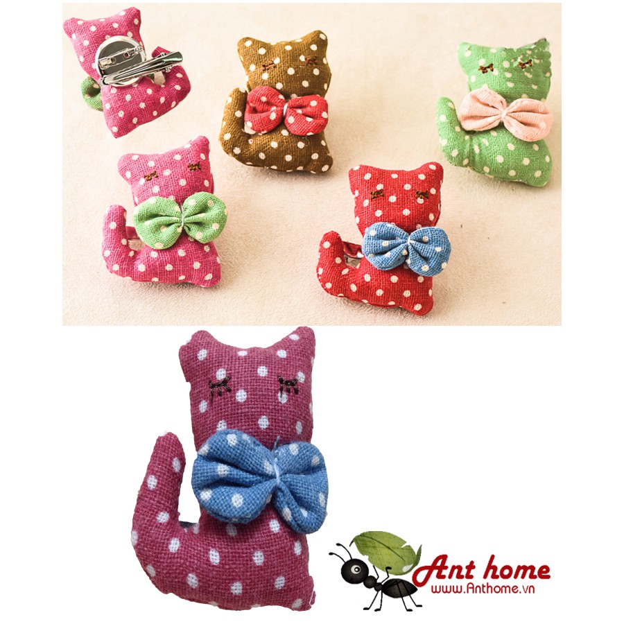 Kẹp tóc hình mèo đáng yêu cho bé.