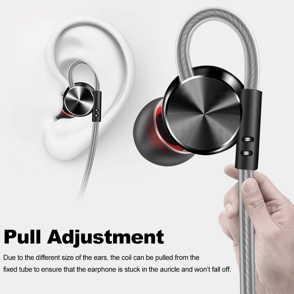 Tai nghe thể thao nhét tai có dây FONGE W3 3,5 mm kèm phụ kiện tiện lợi | BigBuy360 - bigbuy360.vn
