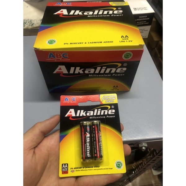 Vỉ 2 viên Pin Alkaline AA - AAA dung lượng cao ABC hàng nhập khẩu cao cấp Indonesia