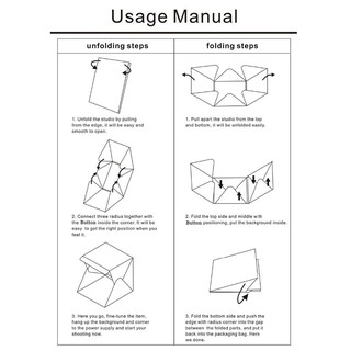 40x40x40cm Portable Mini Folding Studio Photography Backdrops Softbox LED Light Box