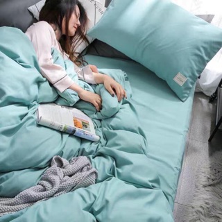 Bộ cotton tici hàn quốc ga - gối - chăn