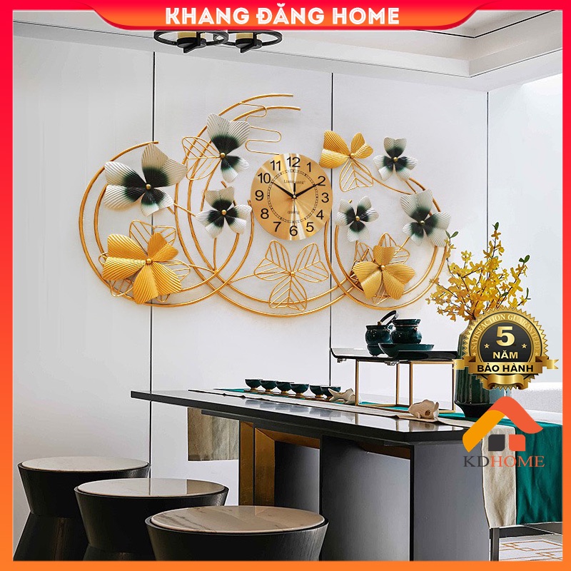 Đồng hồ trang trí, đồng hồ treo tường decor KD2853