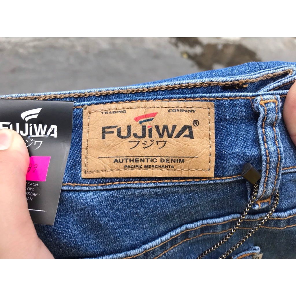 Quần Jean Nữ Ống Đứng FUJIWA - QR. Ống Đứng Hơi Ôm Nhẹ, Lưng Cao Ngang Rốn. Size 26, 27, 28, 29, 30, 31, 32 (42 - 70kg)