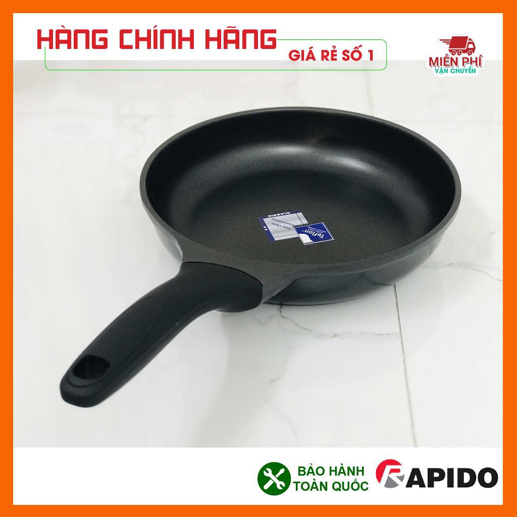 Chảo từ Rapido Teflon, Chảo chống dính Rapido,  20cm, 24cm, 28cm đáy phẳng,thân và đáy chảo bằng nhôm đúc nguyên khối