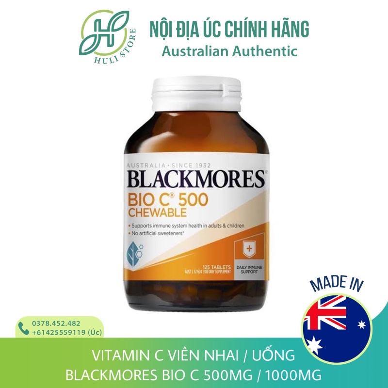 Bổ sung vitamin C Blackmores Bio C 500mg / 1000mg