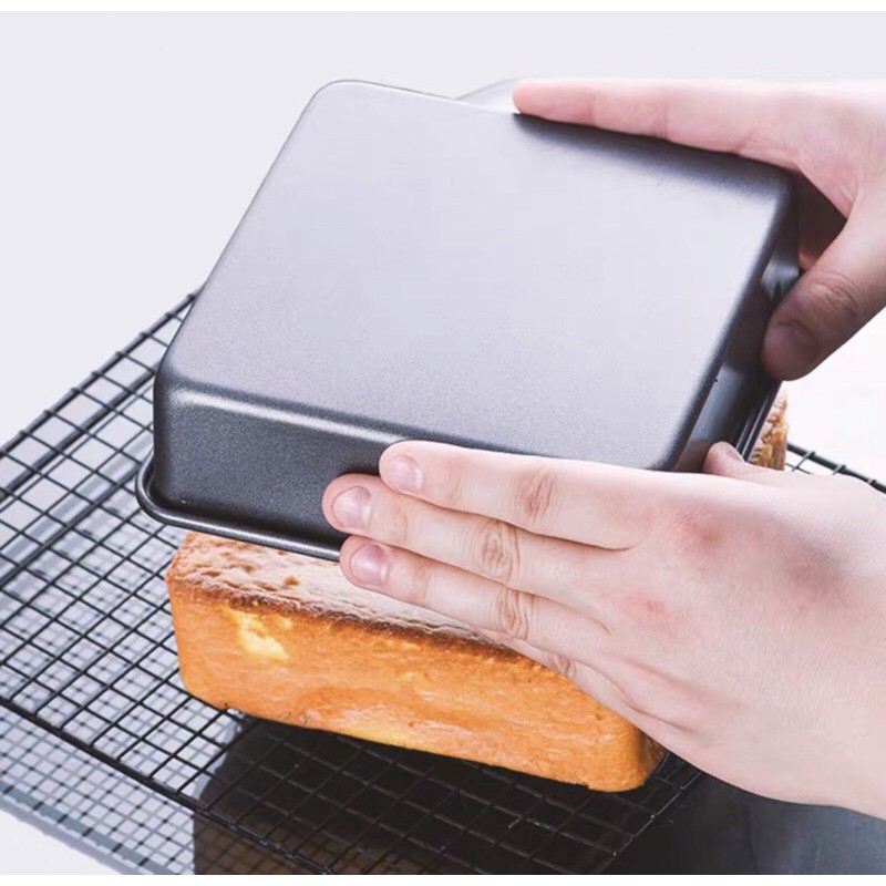 Khuôn Vuông Nướng Bánh/Thịt/Pizza Chống Dính 22cm