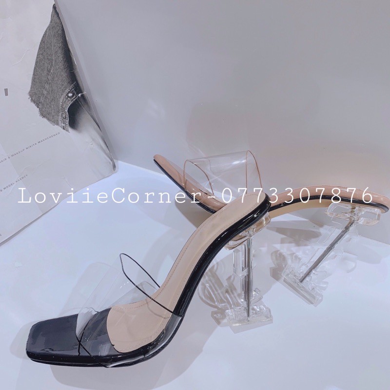 DÉP CAO GÓT LOVIIECORNER - GUỐC NỮ CAO GÓT QUAI TRONG 9 PHÂN THỜI TRANG D200358