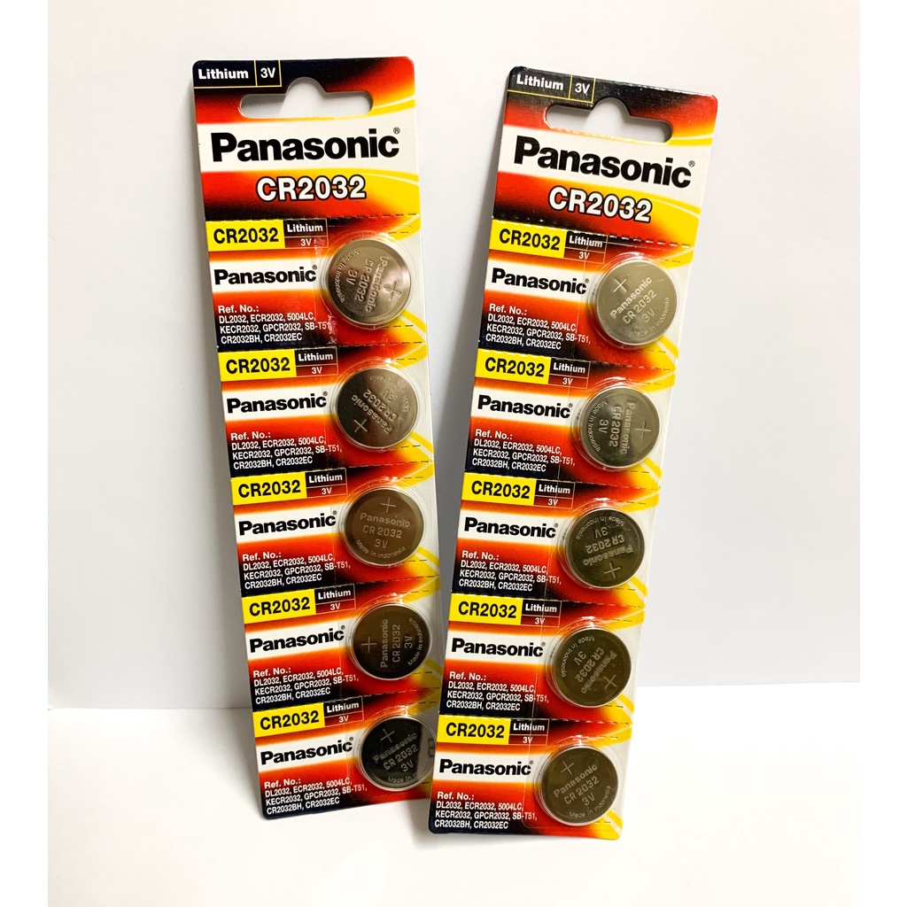 Pin CR2032 Panasonic Lithium 3V dùng cho chìa khóa oto, xe máy, cân điện tử, nguồn CPU