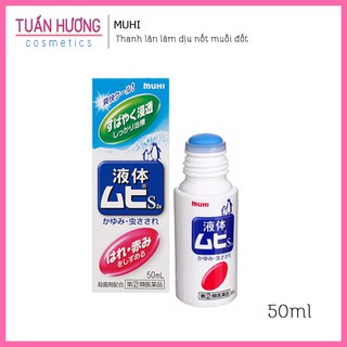 Thanh lăn làm dịu nốt muỗi đốt Muhi 50ml