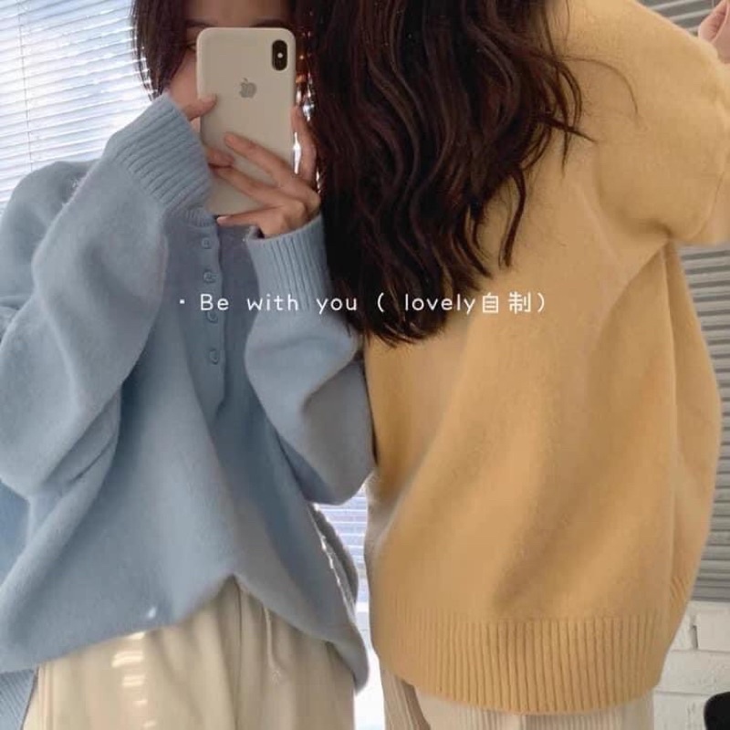 Áo Len Mềm Pastel Hàn Xẻng | BigBuy360 - bigbuy360.vn