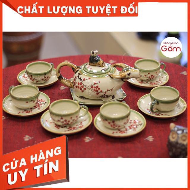 Giá hủy diệt -  Ấm chén trà con trâu Bát Tràng