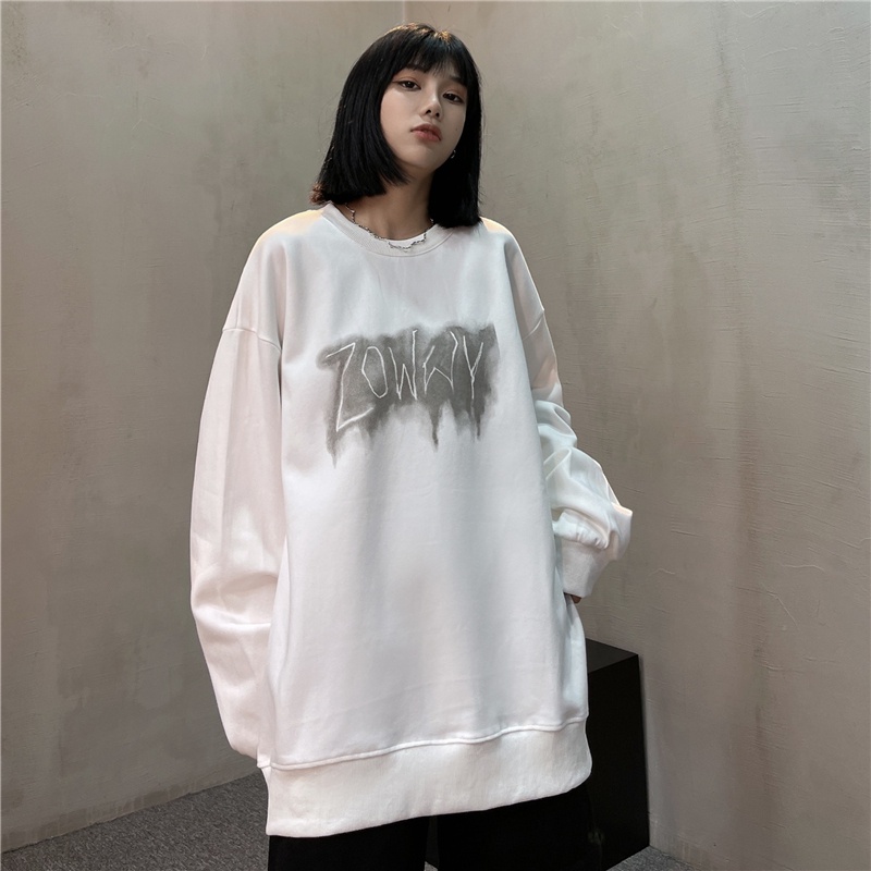 NRVP Áo Hoodie Thiết Kế Đơn Giản Thời Trang Hàn Quốc Cho Nữ