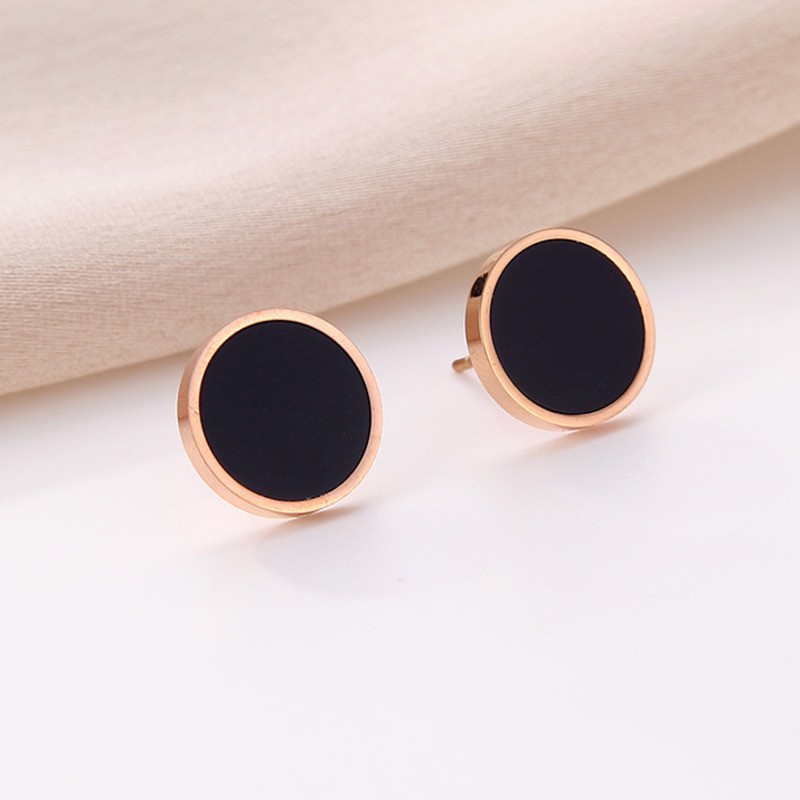 Dây Chuyền Thép Titan Màu Vàng Hồng Thời Trang Cho Nữ