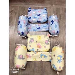 Bộ Gối,Chặn Bông Sơ Sinh Hoạ Tiết Dễ Thương An Toàn Cho Bé