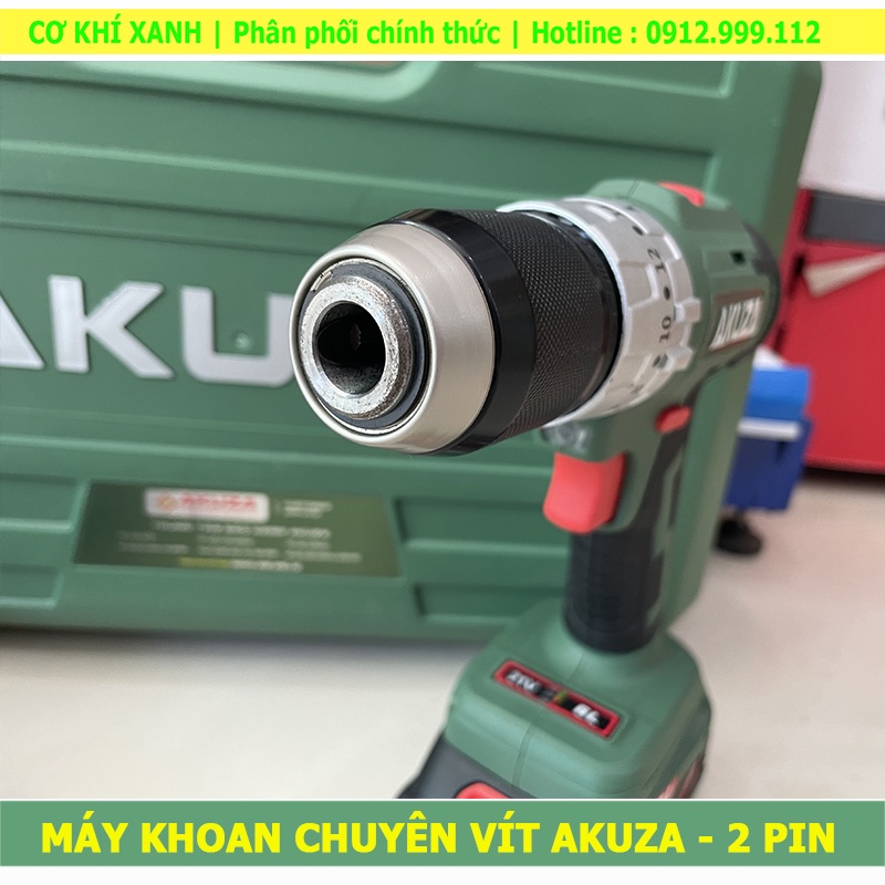 Máy khoan vít đầu 13mm AKUZA-K2 | Siêu Nhỏ Gọn Lực Siết Lớn 55Nm
