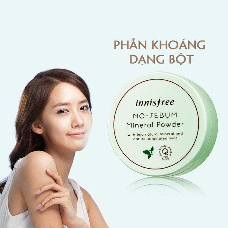 [MẪU MỚI] Phấn Phủ Kiềm Dầu Innisfree No Sebum Mineral Powder 5g