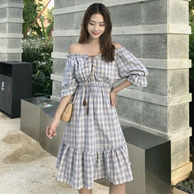 [ Order ] - Váy caro kẻ sọc