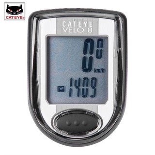 Đồng hồ Cateye Velo 8 có dây chính hãng cho xe đạp