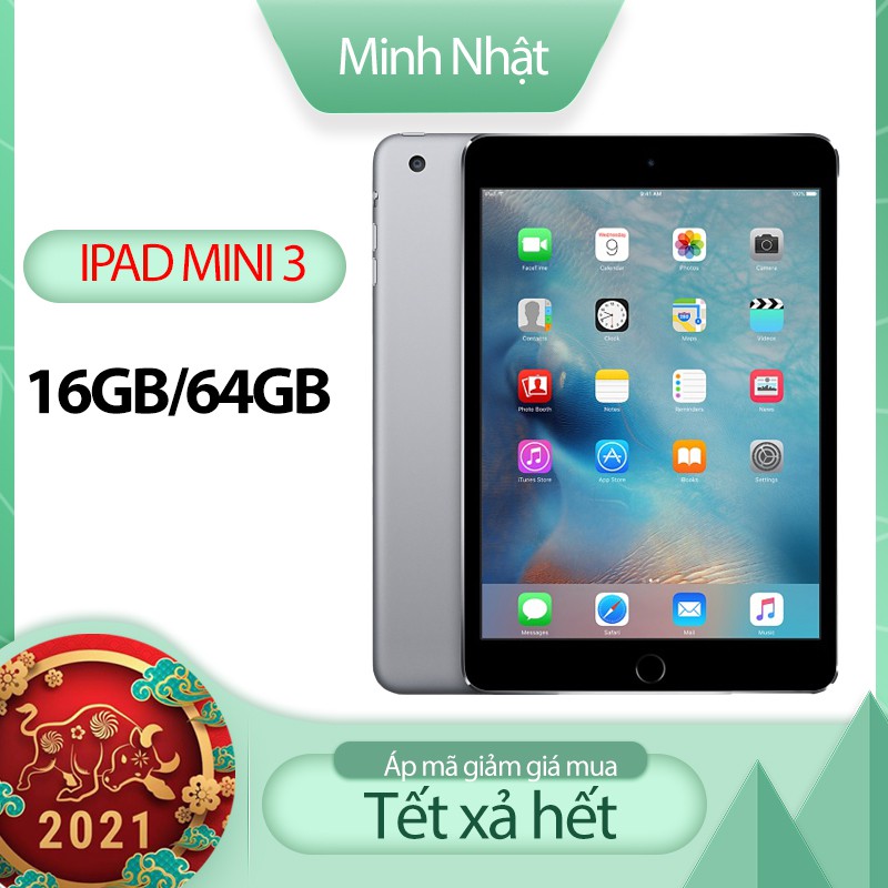 Máy tính bảng ipad mini 3 quốc tế chính hãng bảo hành 6 tháng lỗi 1 đổi 1 tận nhà shop uy tín minh nhật | WebRaoVat - webraovat.net.vn