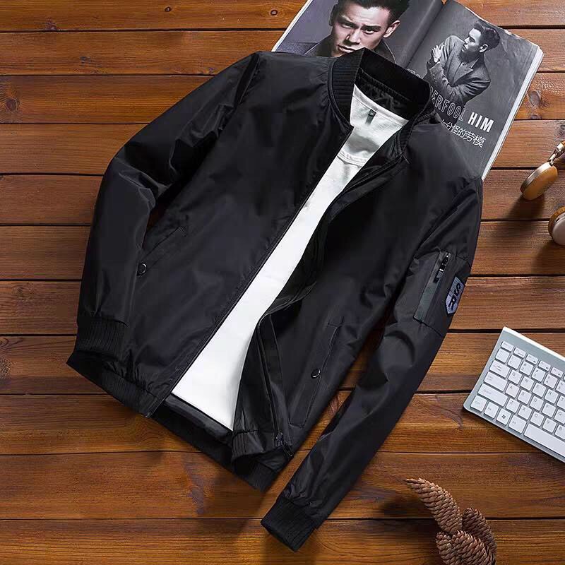 ÁO KHOÁC DÙ NAM BOMBER HAI LỚP PHONG CÁCH HÀN CÓ SIZE LỚN 3XL