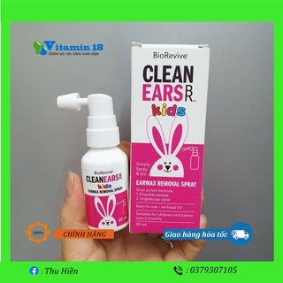 Xịt tan ráy tai cho bé Cleanears Kids 30ml Úc