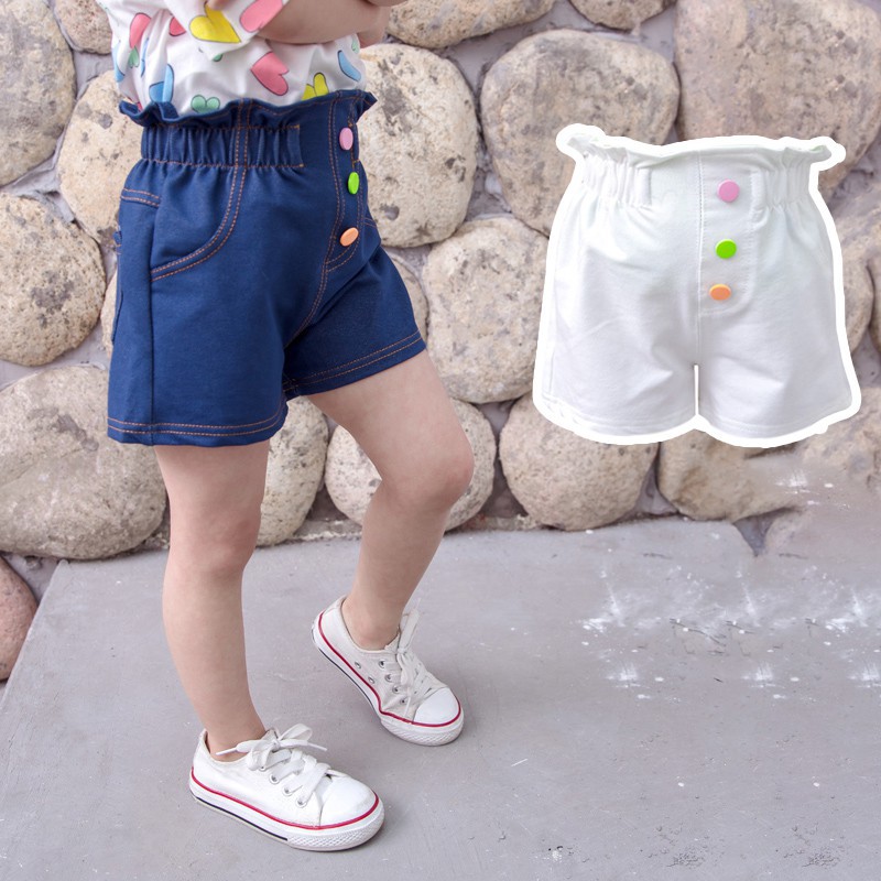 Quần Short Denim Thời Trang Mùa Hè Cho Bé