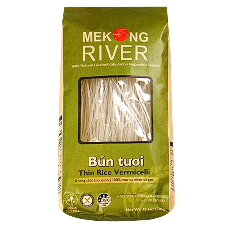 Bún Tươi Mekong River Gói 300G Chính Hãng - Đảm Bảo 100% Màu Tự Nhiên Từ Gạo