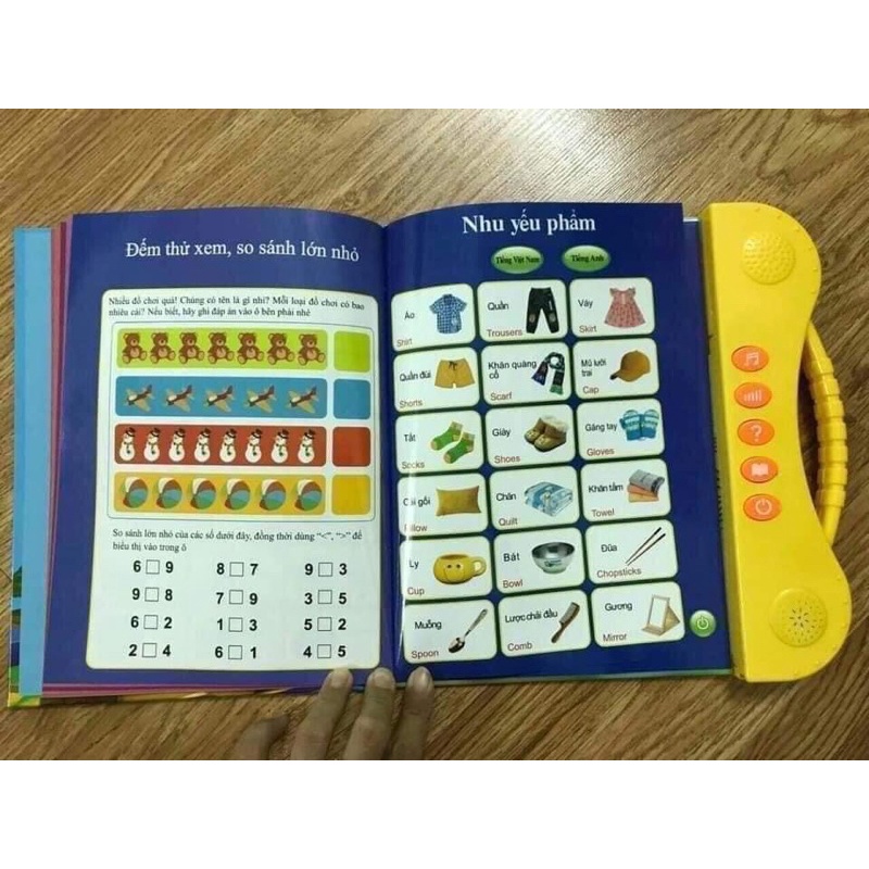 Sách song ngữ Anh _ Việt, sách song ngữ điện tự cho bé