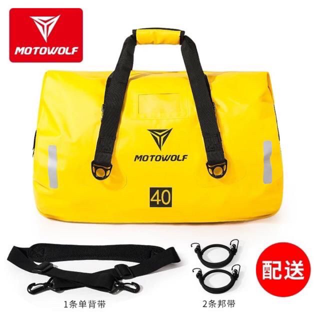 Túi Du Lịch Thể Thao Phản Quang Chống Nước Chính Hãng MOTOWOLF Đa Năng Gắn Xe Máy  Trùm Phụ Kiện Moto