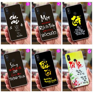 Ốp lưng Xiaomi Mi 8 / Mi 8 Pro (Ốp Dẻo) - Thư Pháp, Tài, Tài Lộc, Phát Tài, Cha Mẹ, Cuộc Sống